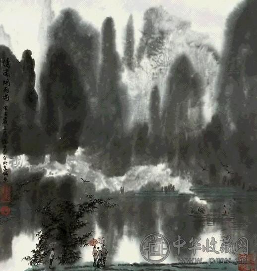 徐希 山水 镜心 设色