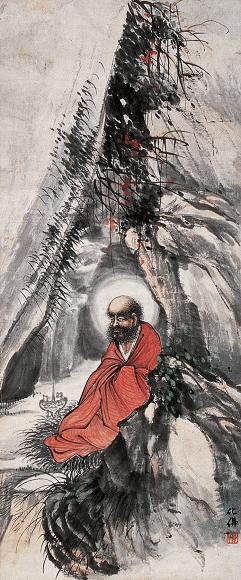 钱化佛 佛 立轴