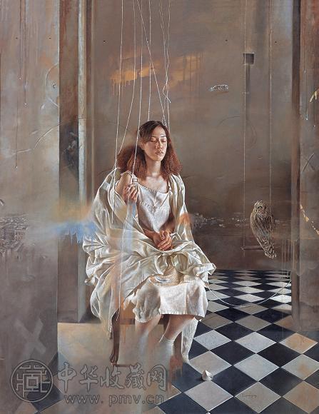 李晓刚 偶像 布面油画