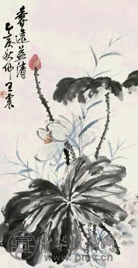 王一亭 香远益清图 立轴 设色纸本