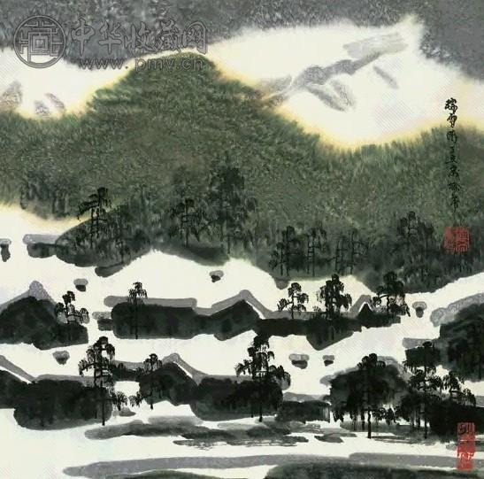 徐希 瑞雪图 镜心 设色纸本