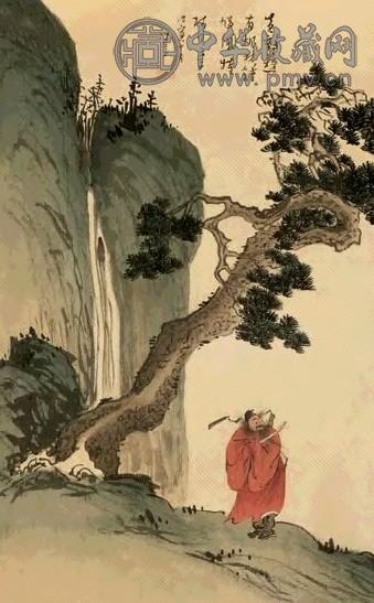 溥儒 戊寅(1938年)作 钟馗 立轴 设色绢本