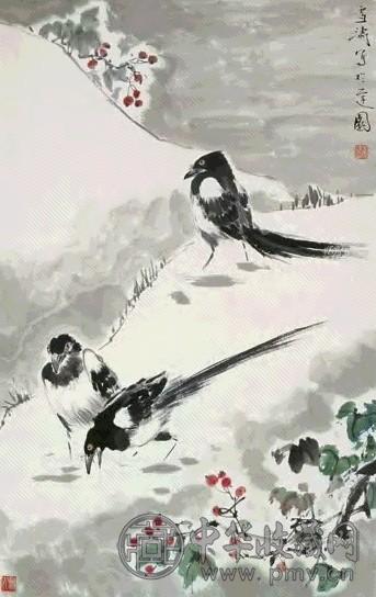 王雪涛 雪禽图 立轴 设色纸本