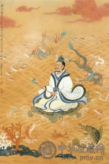 近代 潘絜兹 人物 轴