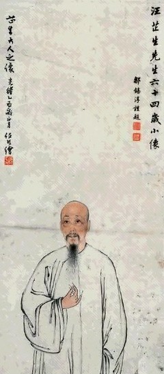 任伯年 人物 立轴 设色纸本