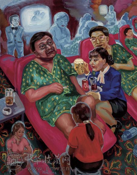 陈曦 2001年作 浴后 布面 油画