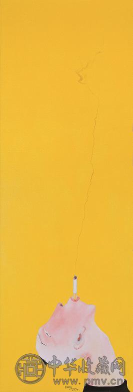 严宇 烟民 布面 油画