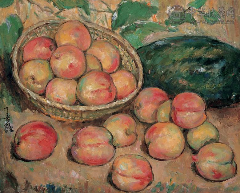 胡善馀 水果 布上 油彩