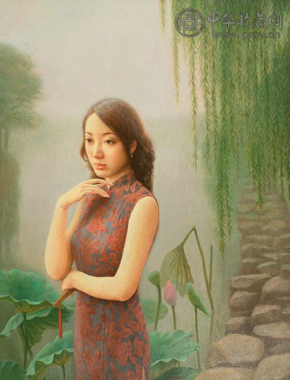 陈玉山 2005年作 河畔 布面 油彩