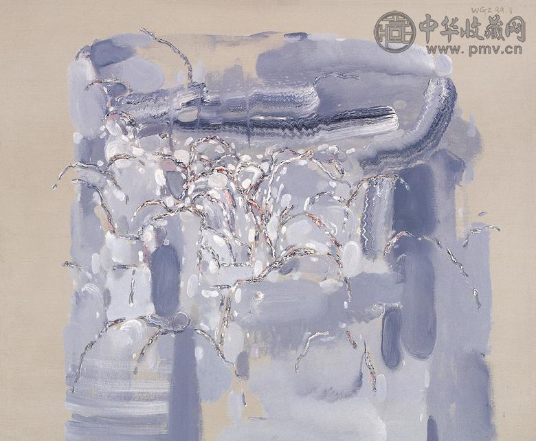 吴高钟 石头山水之三 布面 油画