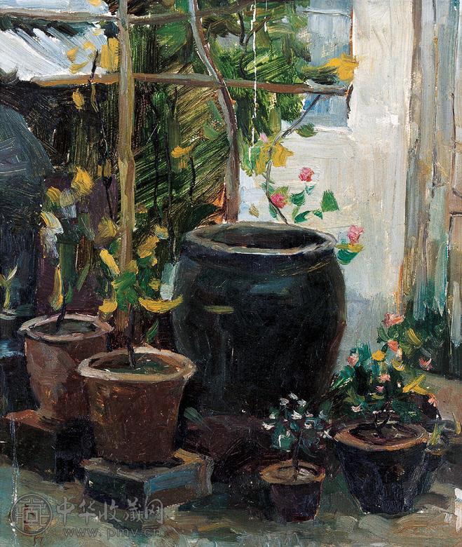 乌叔养 风景 纸本 油画