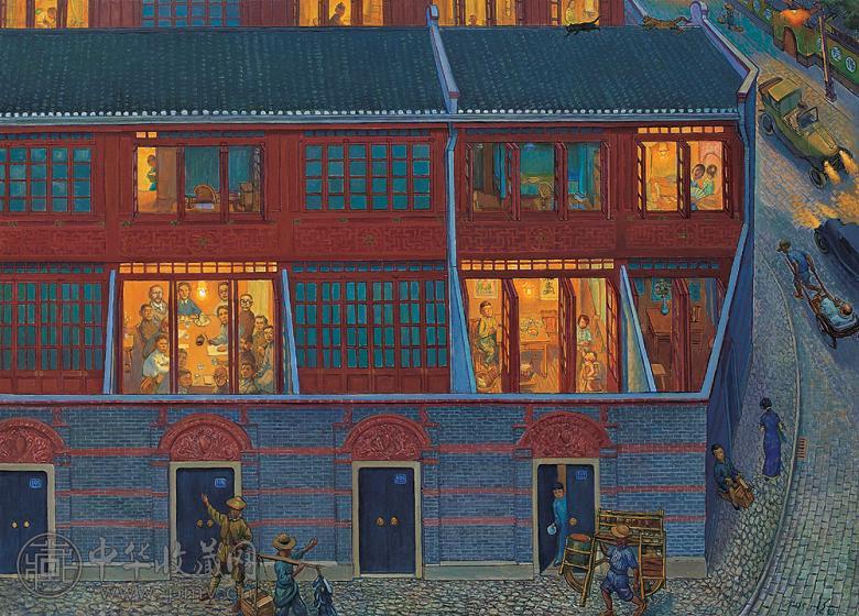 黄启后 2005年 惊回首-1921年 布面 油画