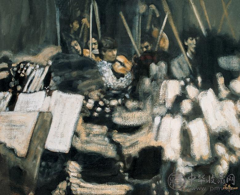 祁海平 2000年作 交响乐 布面 油画