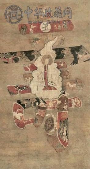 唐人 南极仙翁图 立轴 纸本