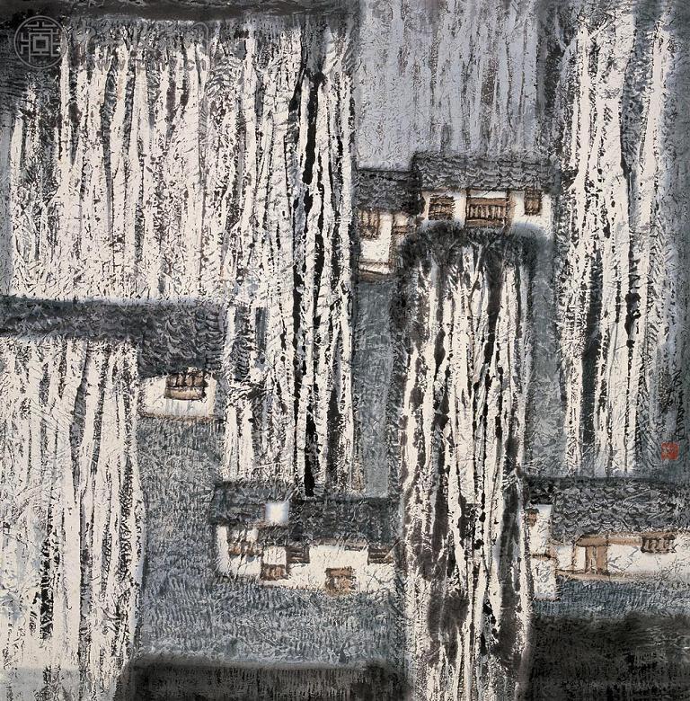 蔡天雄 林 立轴 设色纸本