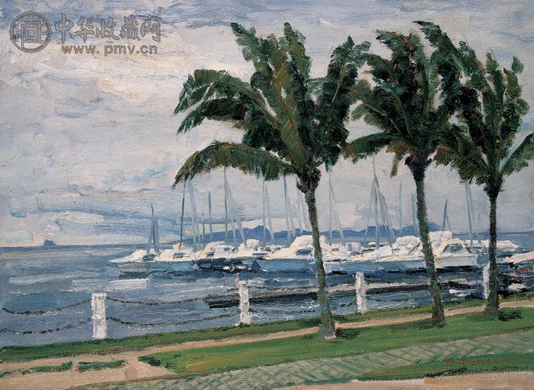 杨尧 2006年作 银灰色的港湾 布面 油画