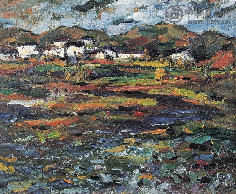 杜泳樵 1999年作 记忆中的风景 布面油画