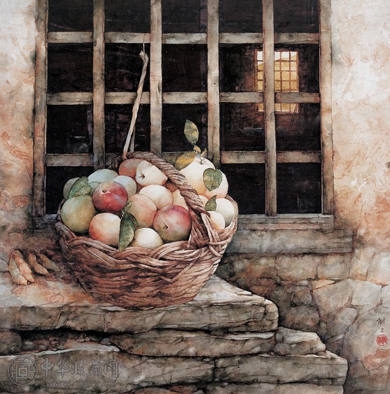 毛树卫秋实 纸本水彩