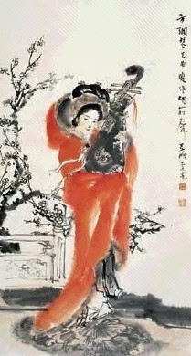 程宗元 昭君出塞图 镜心 设色纸本