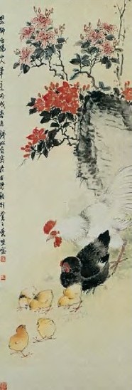 钱松嵒 现代 相随图 轴