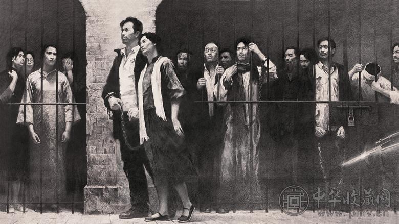 蔡江白 陈逸飞 不朽的青春 纸本 素描