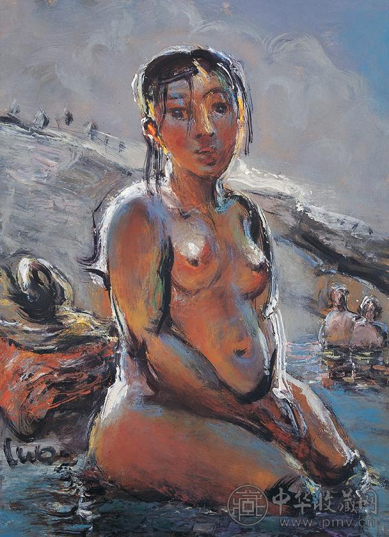 罗中立 大地 纸板 油画