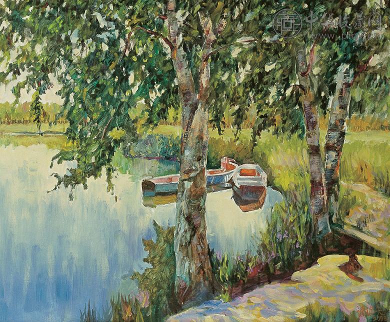 谭涤夫 2003年作 坝上夏日 布面油画