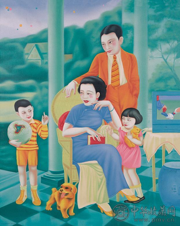 俸正杰 2002年作 世纪之梦 油彩 布面