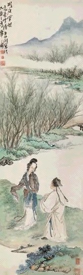 徐操 洞庭灵姻 镜心 设色纸本