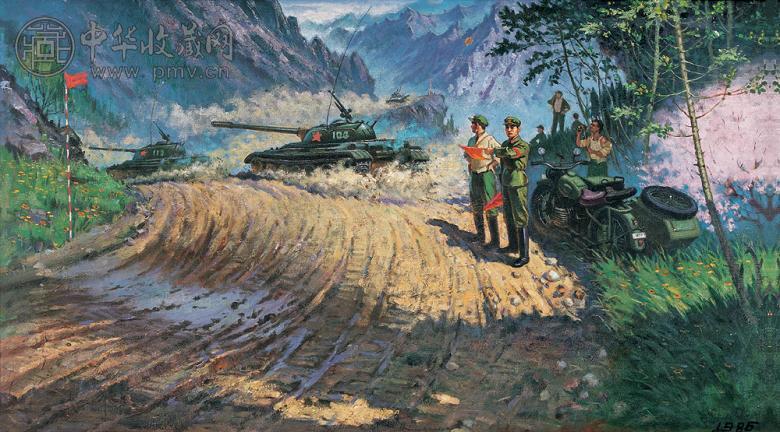 宋瑞乐 塞外春早 油画 画布