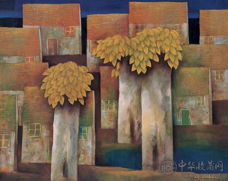 周加华 风景 布面 油画