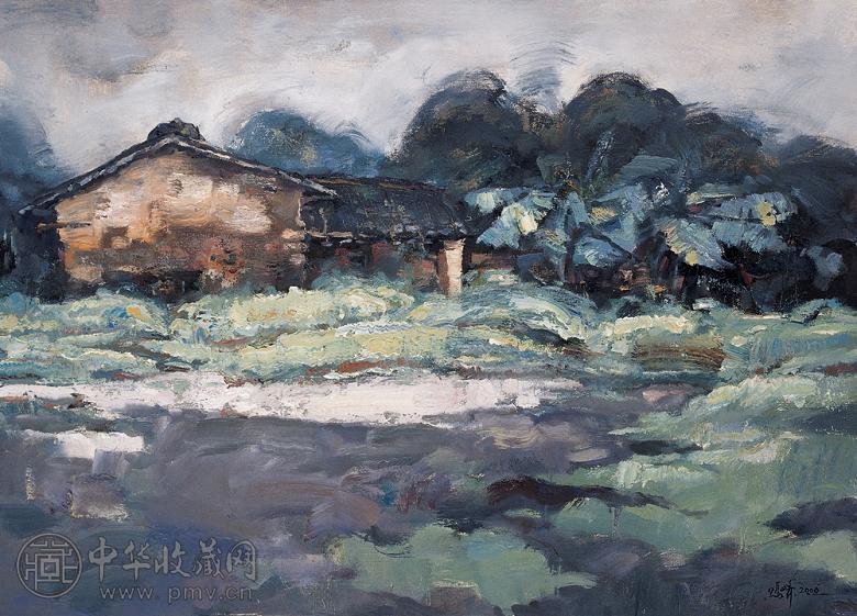 高鸣峰 2006年作 老屋 布面 油画