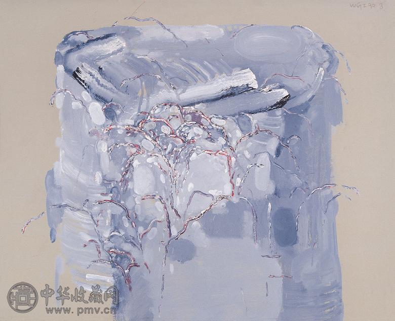 吴高钟 石头山水之四 布面 油画