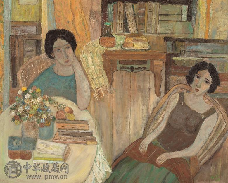 玲子 2004年作 闲情 布面 油彩