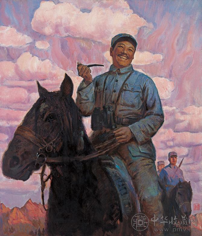 秦大虎 1985年 骄阳似火 布面 油画