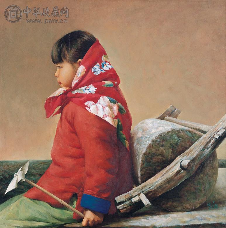 张秉坚 碾台 布面 油画