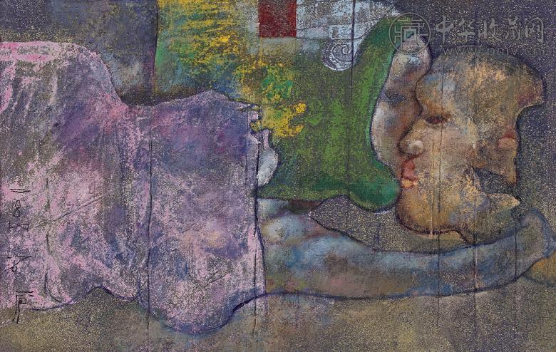 石虎 天兵图 布面油画