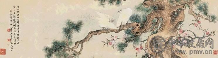 当代 吴青霞 松鹰图 镜心