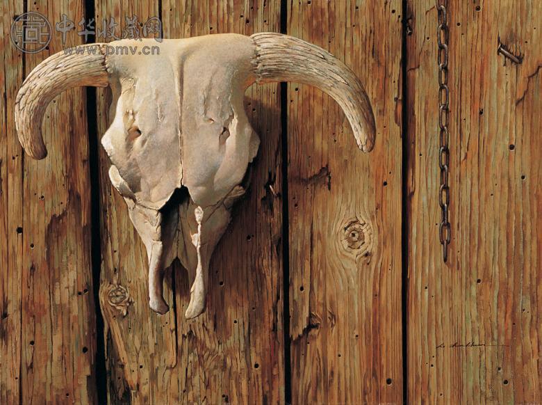 吕振环 1995年 时光的痕迹 布面 油画