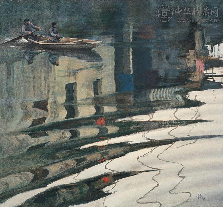 崔开玺 1989年 风景 布面 油画