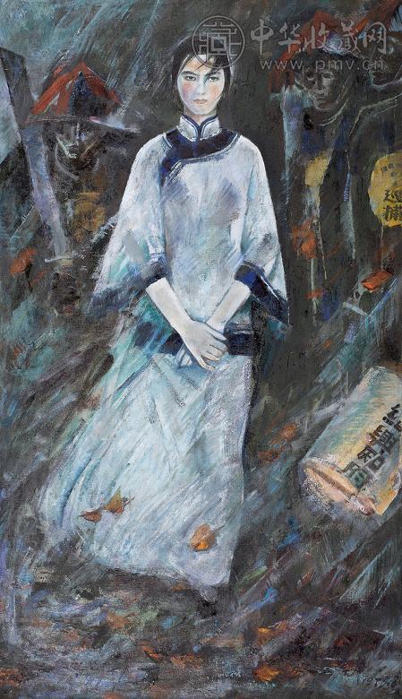 吴云华 秋风秋雨愁煞人 布面 油画