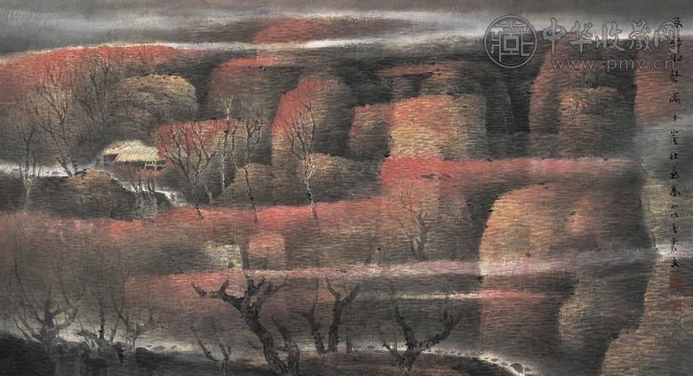 乐震文 2006年作 秋高树声图 镜心 设色纸本