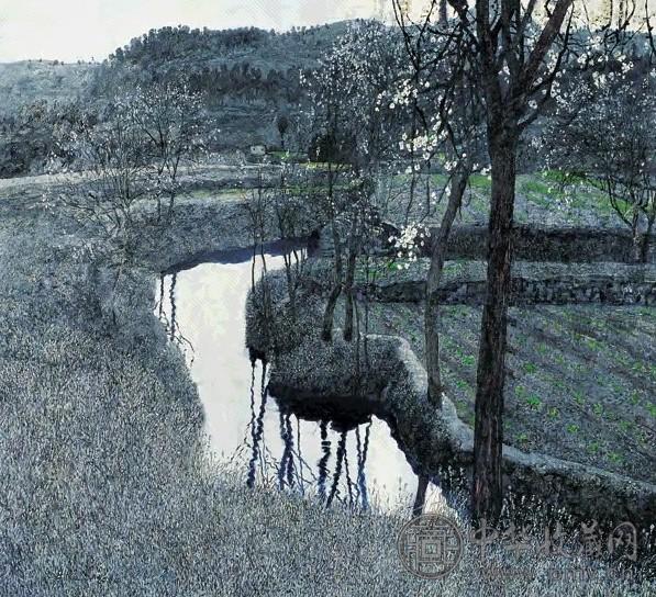 王龙生 2004年作 初春 布面油画