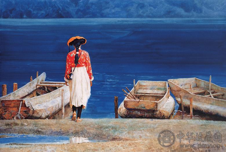 蔡江白远古文明之歌 纸本水彩