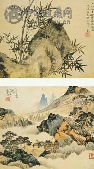 王季仙 现代 杂画 册页(12开选2)