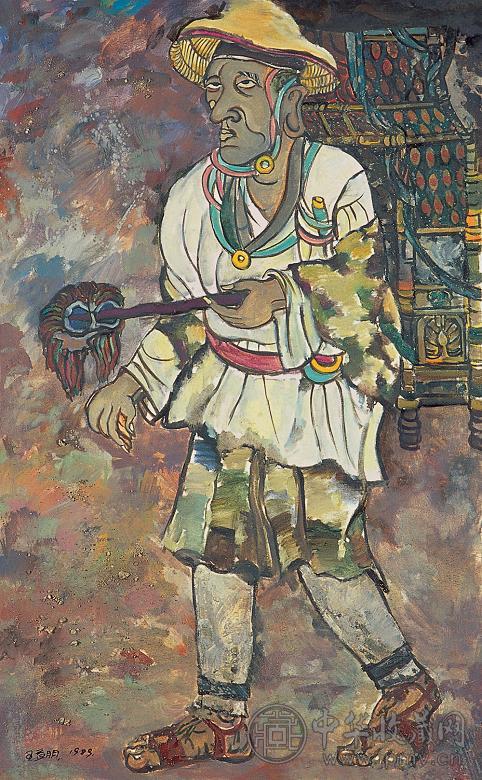 王益明 1989年作 布面 油画