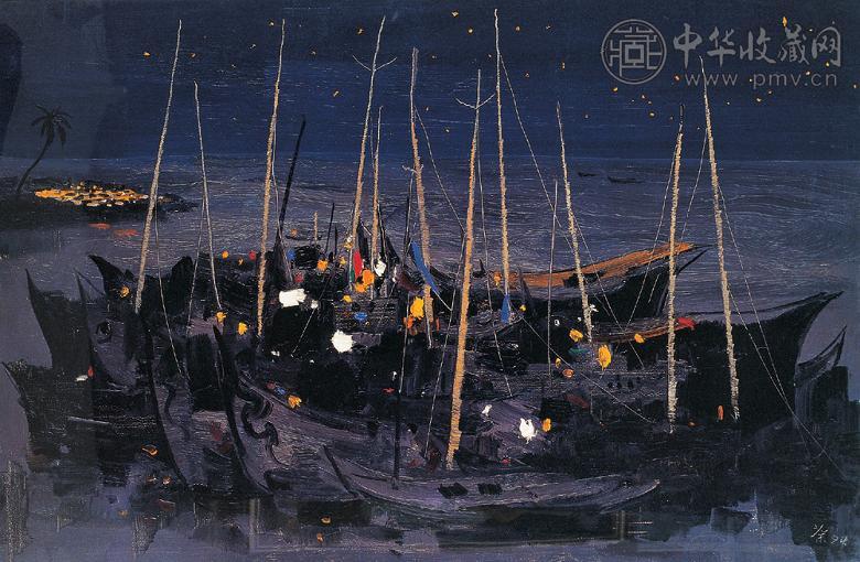 吴冠中 风景 版画