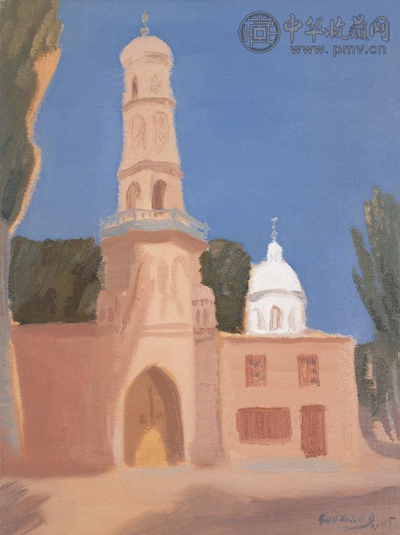 孙纲 2005年作 清真寺 布面 油画