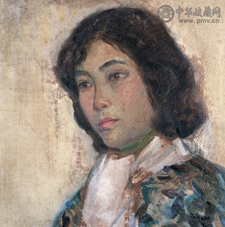 俞云阶 1986年作 人像 油彩 布面