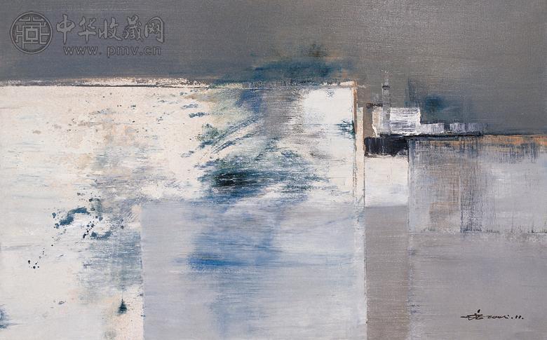 沈克龙 2005年作 微韵?绿溪 布面 油画